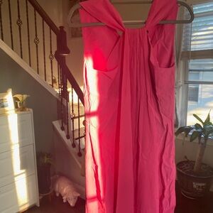 Etcetera Orange Halter Sundress Cocktail